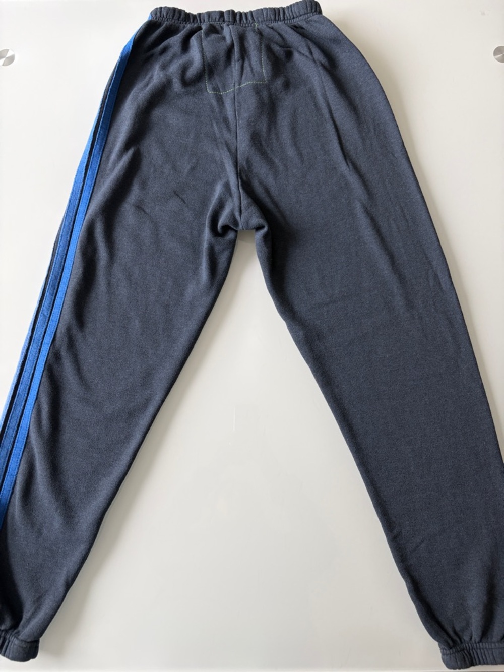 Aviator Nation 5 Stripe Sweatpants Medium Joggers Gray Blue Striped Side Sz XS - Picture 8 of 11